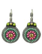 Shein Green Beads Rounded Clip-on Earrings