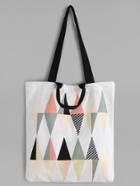 Shein Diamond Pattern Canvas Tote Bag