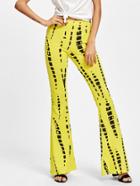 Shein Abstract Print Flare Pants
