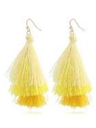 Shein Tiered Tassel Design Drop Earrings