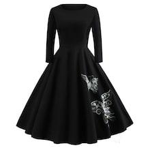 Shein 50s Butterfly Print Circle Dress