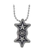 Shein Simple Enamel Star Shape Long Pendant Necklace