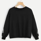 Shein Tape Panel Split Back Sweatshirt