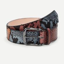 Shein Snakeskin Pattern Pu Belt