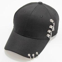 Shein Ring & Chain Charm Baseball Cap