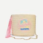 Shein Tassel Detail Straw Chain Bag