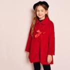 Shein Toddler Girl Bow Detail Solid Coat