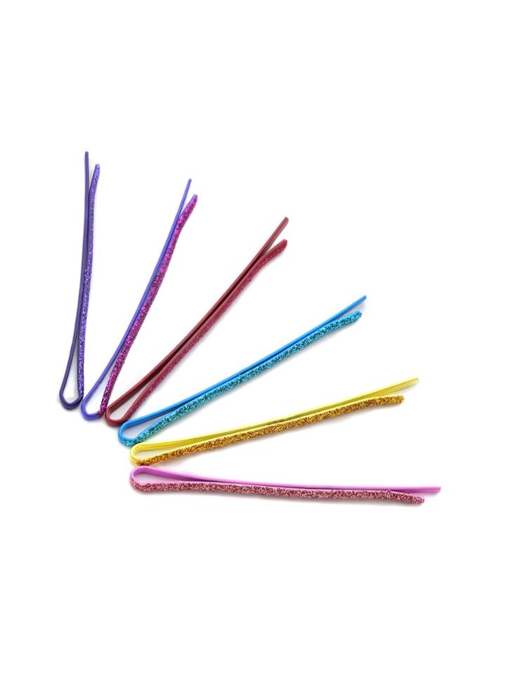 Shein Multicolor Glitter Hair Clip Set