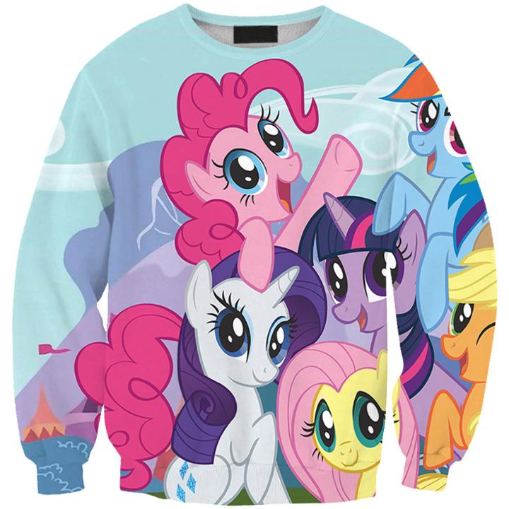 Shein 3d Print Cartoon Sweatshirt