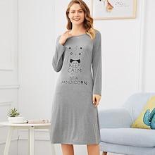 Shein Panda & Letter Print Night Dress