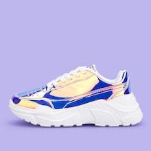 Shein Iridescent Lace-up Trainers