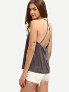 Shein Grey Spaghetti Strap Tank Top
