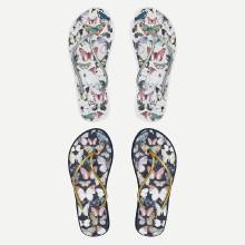 Shein Butterfly Print Toe Post Sandals