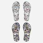 Shein Butterfly Print Toe Post Sandals