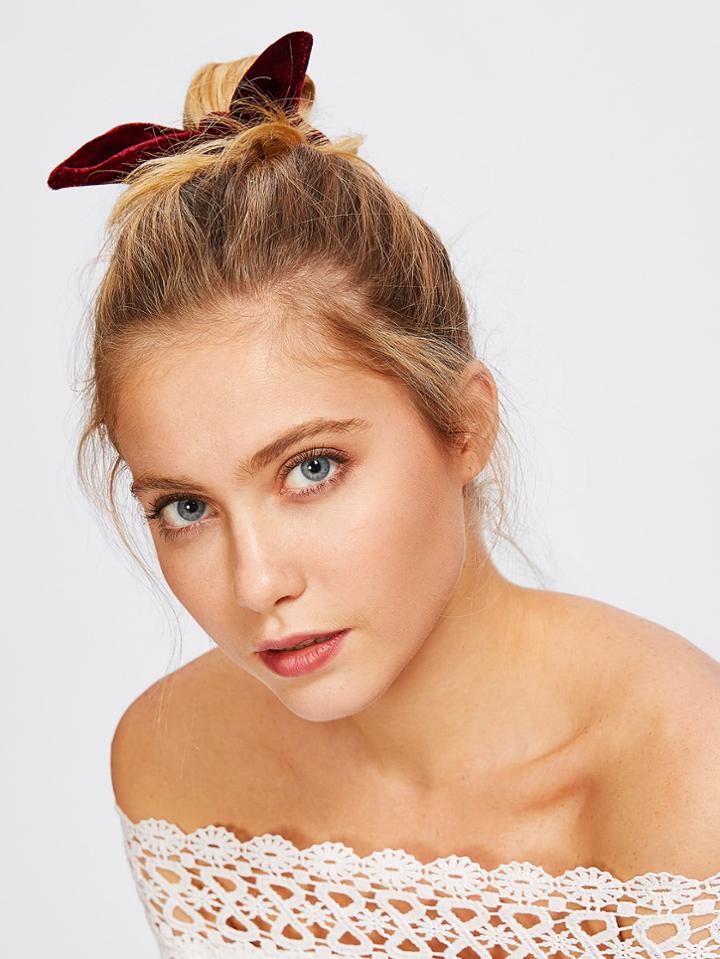 Shein Velvet Ear Hair Tie