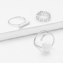 Shein Bar Top Skinny Ring Pack 3pcs