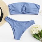 Shein Twist Bandeau Bikini Set