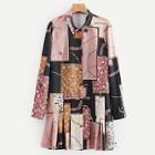 Shein Rope Print Pleated Shirt Dress