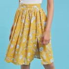 Shein Side Slit Floral Midi Skirt