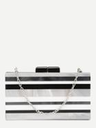 Shein Color Block Pmma Square Evening Bag