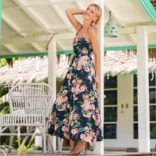 Shein All Over Botanical Print Dress