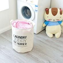 Shein Slogan Print Storage Bucket