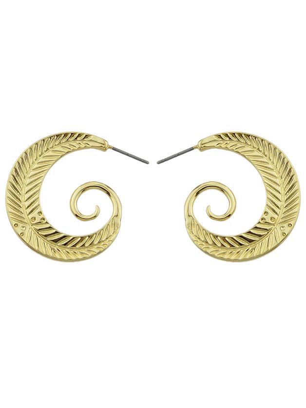 Shein Gold Big Circle Geometric Statement Stud Earrings