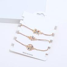 Shein Owl & Hand Bracelet Set 3pcs