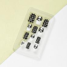 Shein Dot Pattern False Nail 12pcs