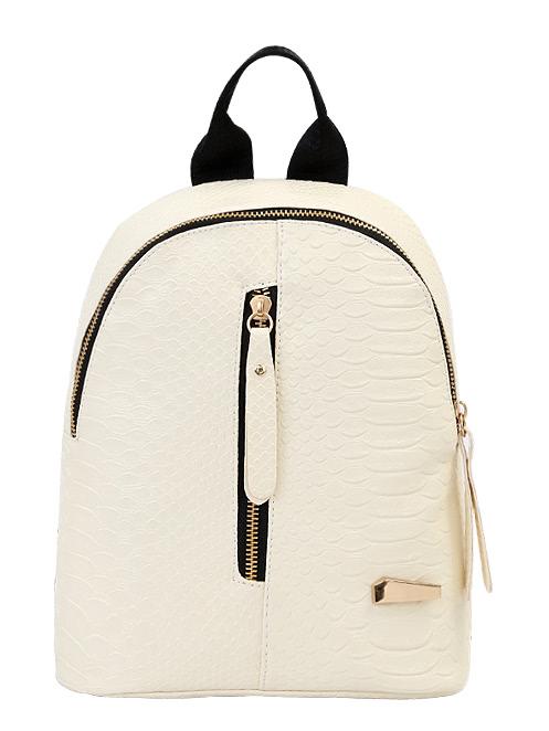 Shein Zipper Decorated Pu Backpacks Bag