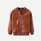 Shein Toddler Boys Solid Faux Leather Jacket