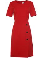Shein Red Crew Neck A-line Dress
