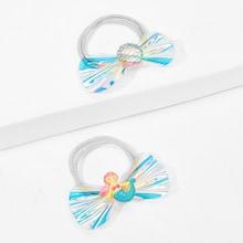Shein Girls Glitter Hair Tie 2pcs