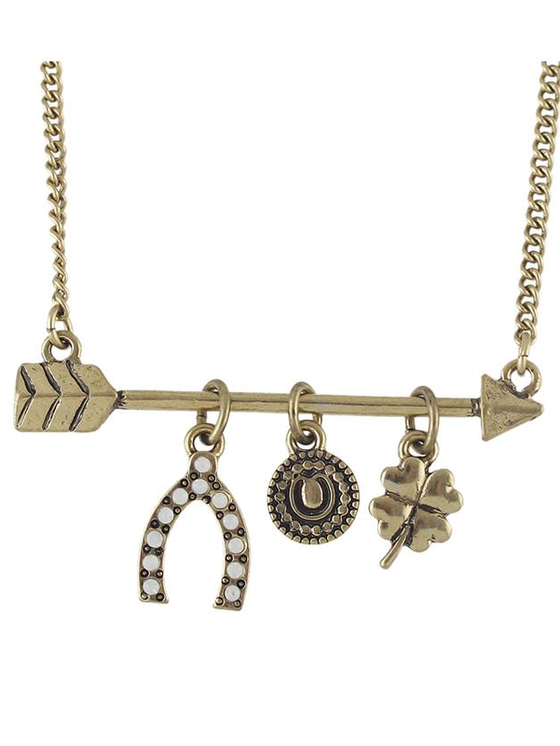 Shein Arrow Flower Pendant Necklace For Women