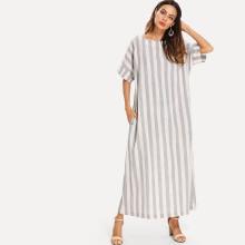Shein Block Stripe Longline Dress