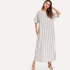 Shein Block Stripe Longline Dress