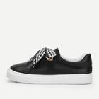 Shein Gingham Knot Design Pu Sneakers