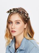 Shein Camouflage Print Tie Headband