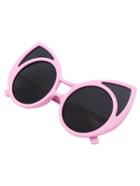 Shein Pink Cutout Cat Eye Sunglasses