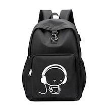 Shein Men Cartoon Print Pocket Front Backpack