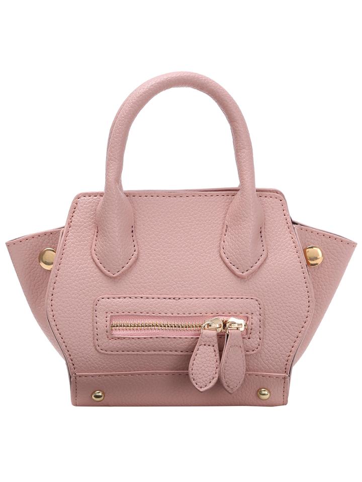 Shein Pink Smiley Face Trapeze Crossbody Bag