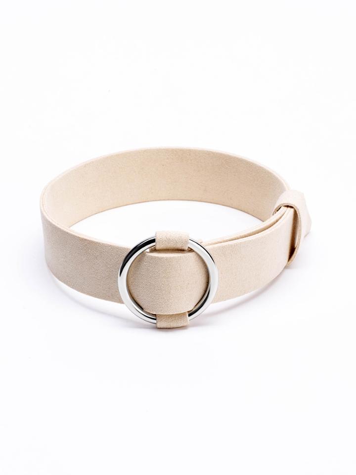 Shein Ring Detail Buckle Choker