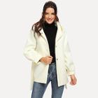 Shein Tie Waist Hooded Jacket