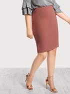 Shein High Rise Bodycon Pencil Skirt Pink