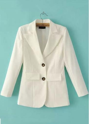 Rosewe Gorgeous Turndown Collar Long Sleeve Single Breasted Blazer