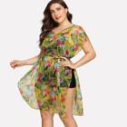 Shein Plus Palm Print Cover Up