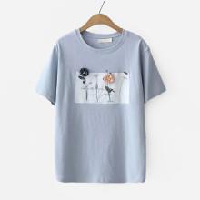 Shein Stereo Flowers T-shirt