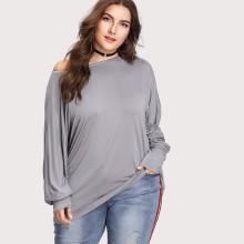 Shein Plus Wide Cuff Tee