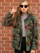 Shein Floral And Camo Print Utility Jacket