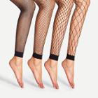 Shein Fishnet Design Pantyhose Stockings 4pairs